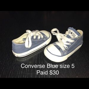 Blue converse sneakers